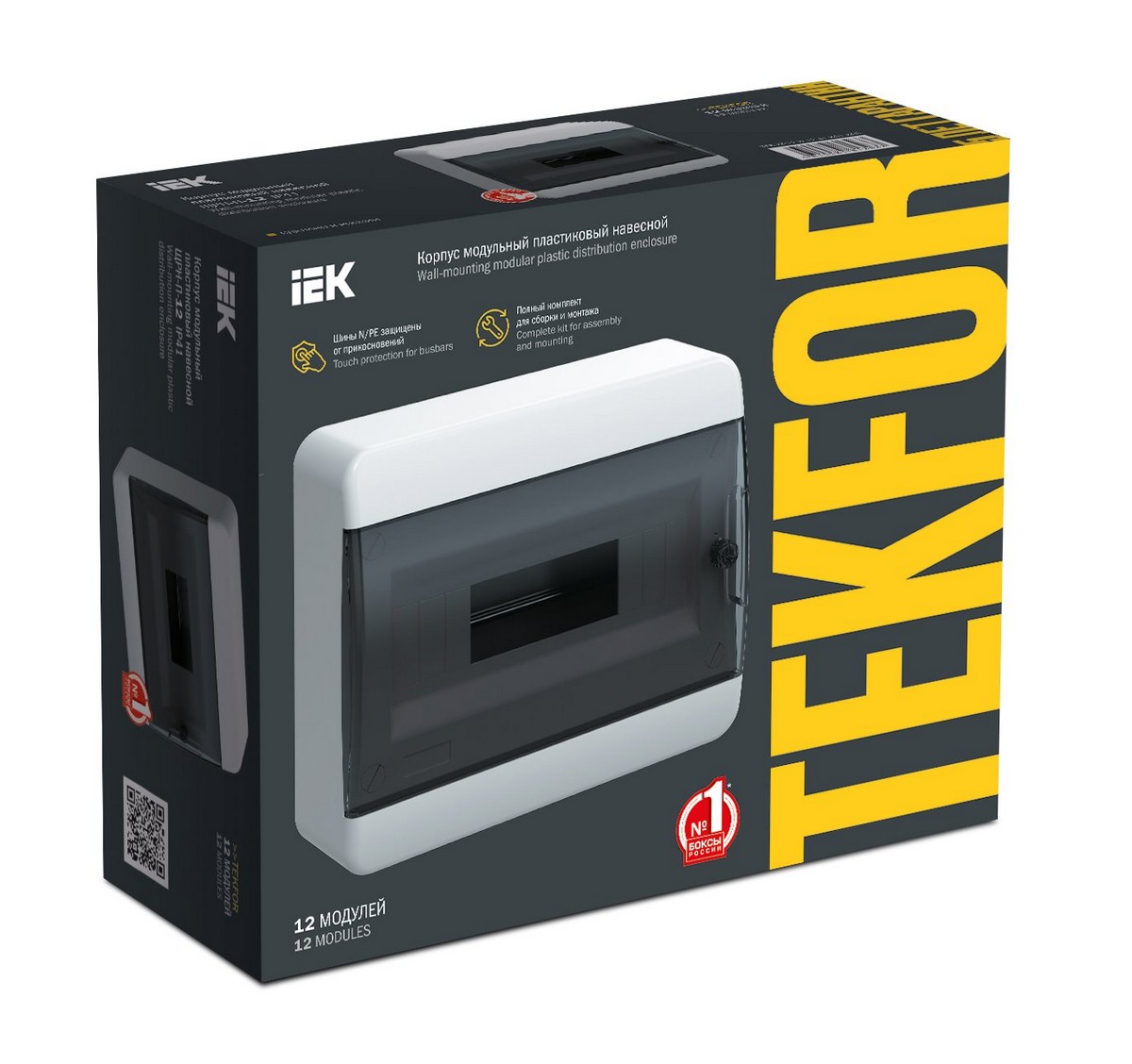 Пластиковые боксы и щиты IEK Щит пластиковый IEK TEKFOR ЩРВ-П-12 IP41 бел. дверь TF5-KP13-V-12-41-K01-K01