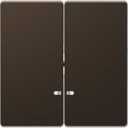 Merten D-Life Мокко Выключатель двухклавишный с подсветкой Merten D-Life мокко
