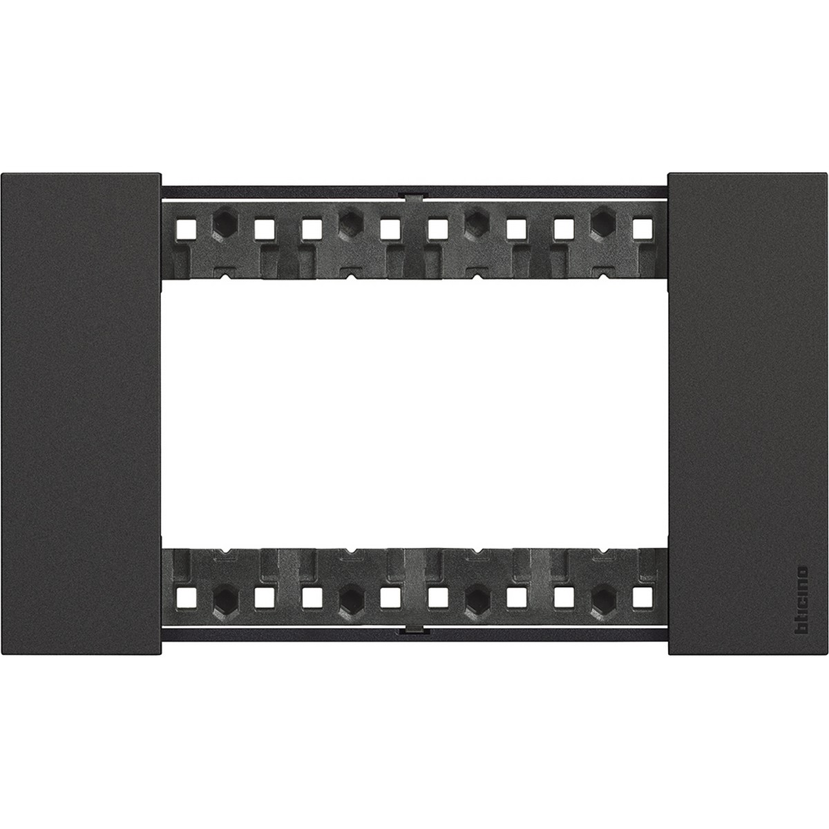 Bticino Living Now Рамки Рамка BT Living now Черный итальянский стандарт 4 мод KA4804KG