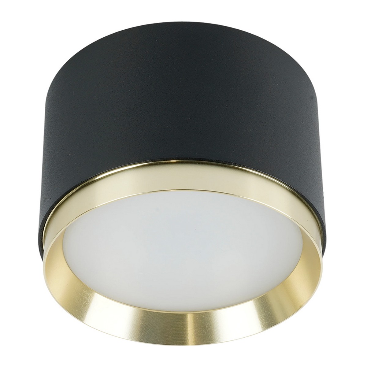 Светильники споты светодиодные Светильник Feron потолочный Barrel DUET HL459 GX53 черный + золото IP20 52021 