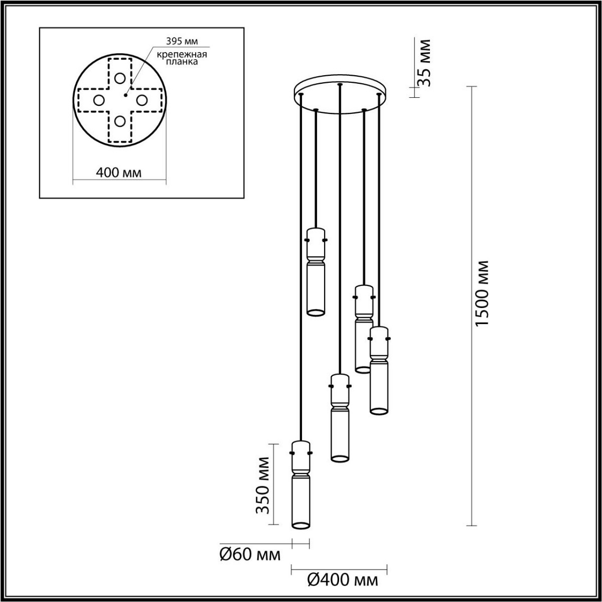 Люстры Люстра каскадная ODEON LIGHT 5058/25LB SCROW 