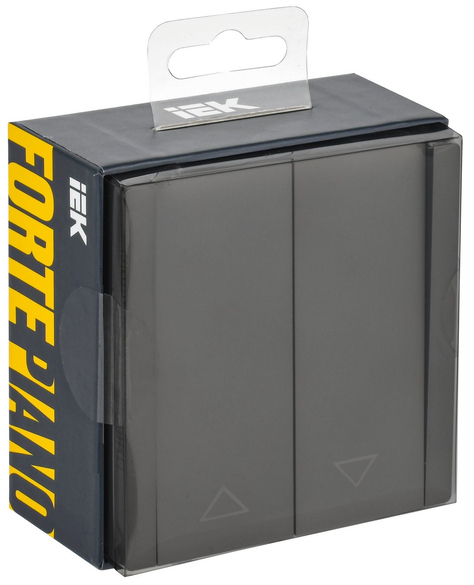 IEK FORTE&PIANO Серый Выключатель IEK FORTE&PIANO Серый жалюзи 10А FP311