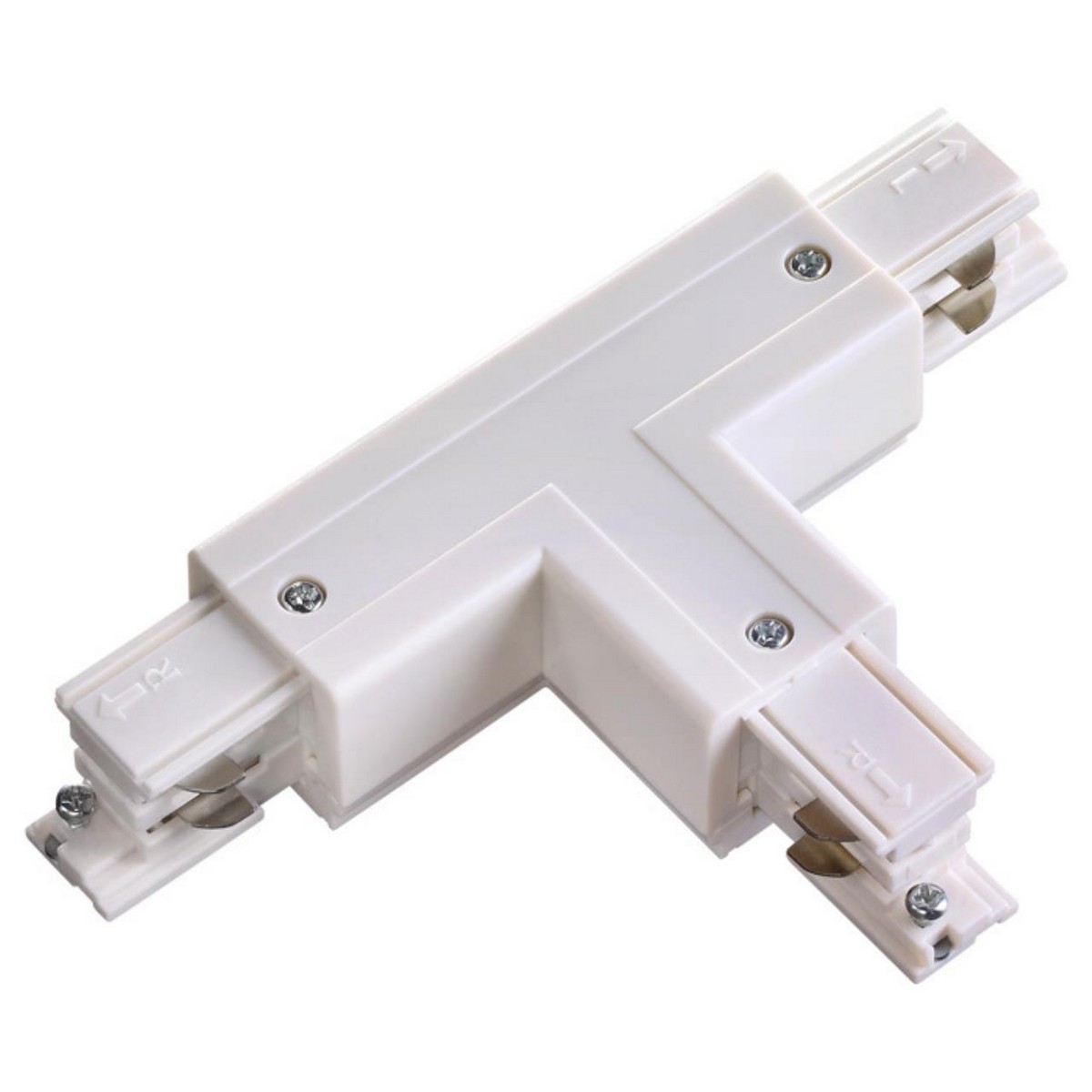 Трековые светодиодные светильники Соединитель Т-образный правый внутренний с токопроводом для трёхфазного шинопровода NOVOTECH 135058