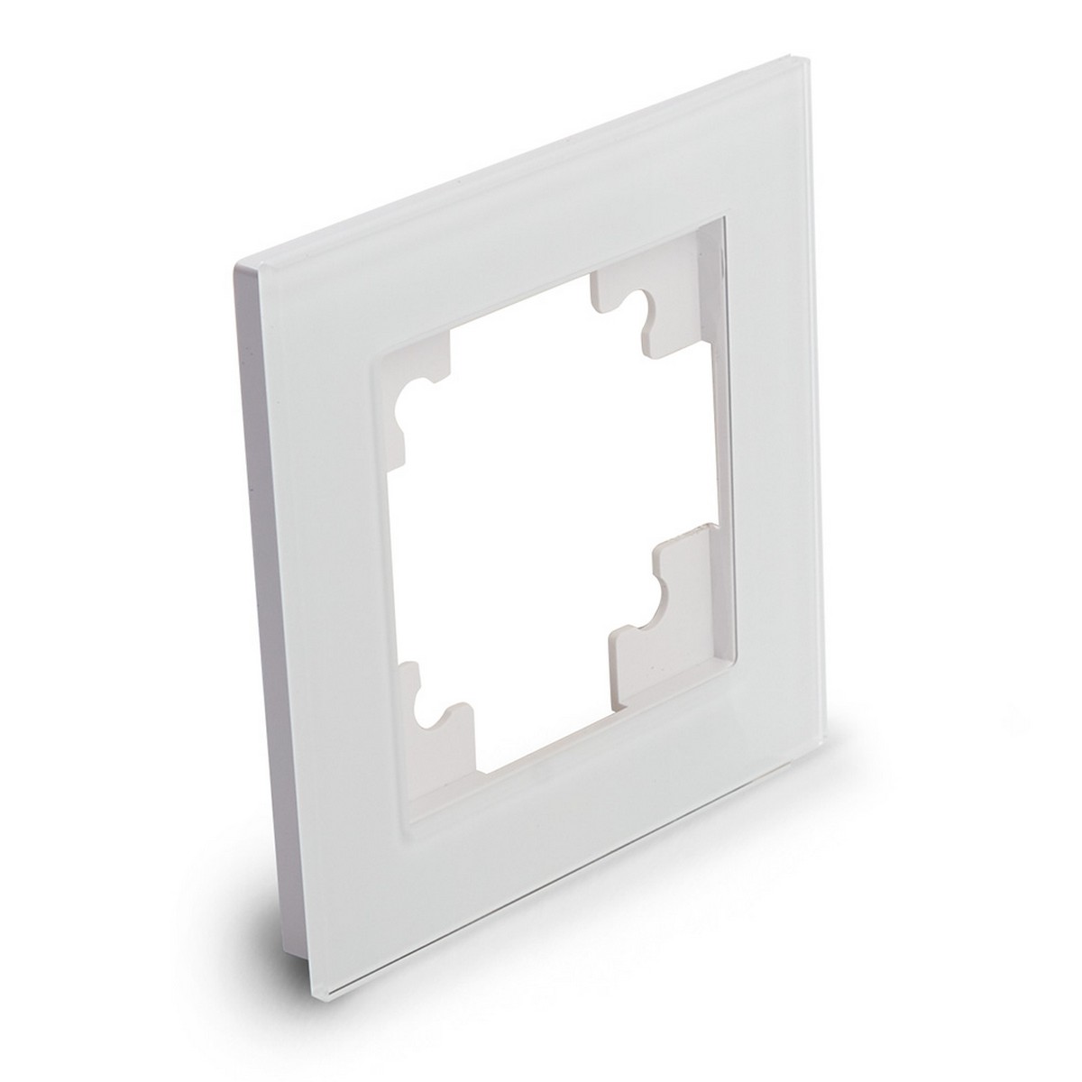 Катрин - Розетки и выключатели Stekker Рамка 1-местная стекло STEKKER GFR00-7001-01 серия Катрин белый 39517