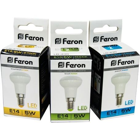 E14 Лампа светодиодная Feron LB-439 R39 E14 5W 6400K 230V 25518 