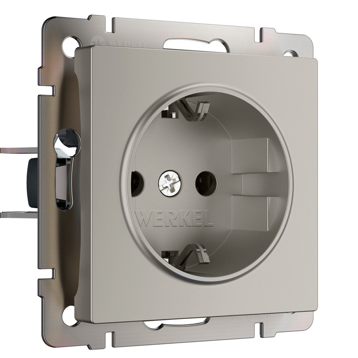 Werkel дымчатый Розетка Werkel с заземлением (дымчатый) W1271004