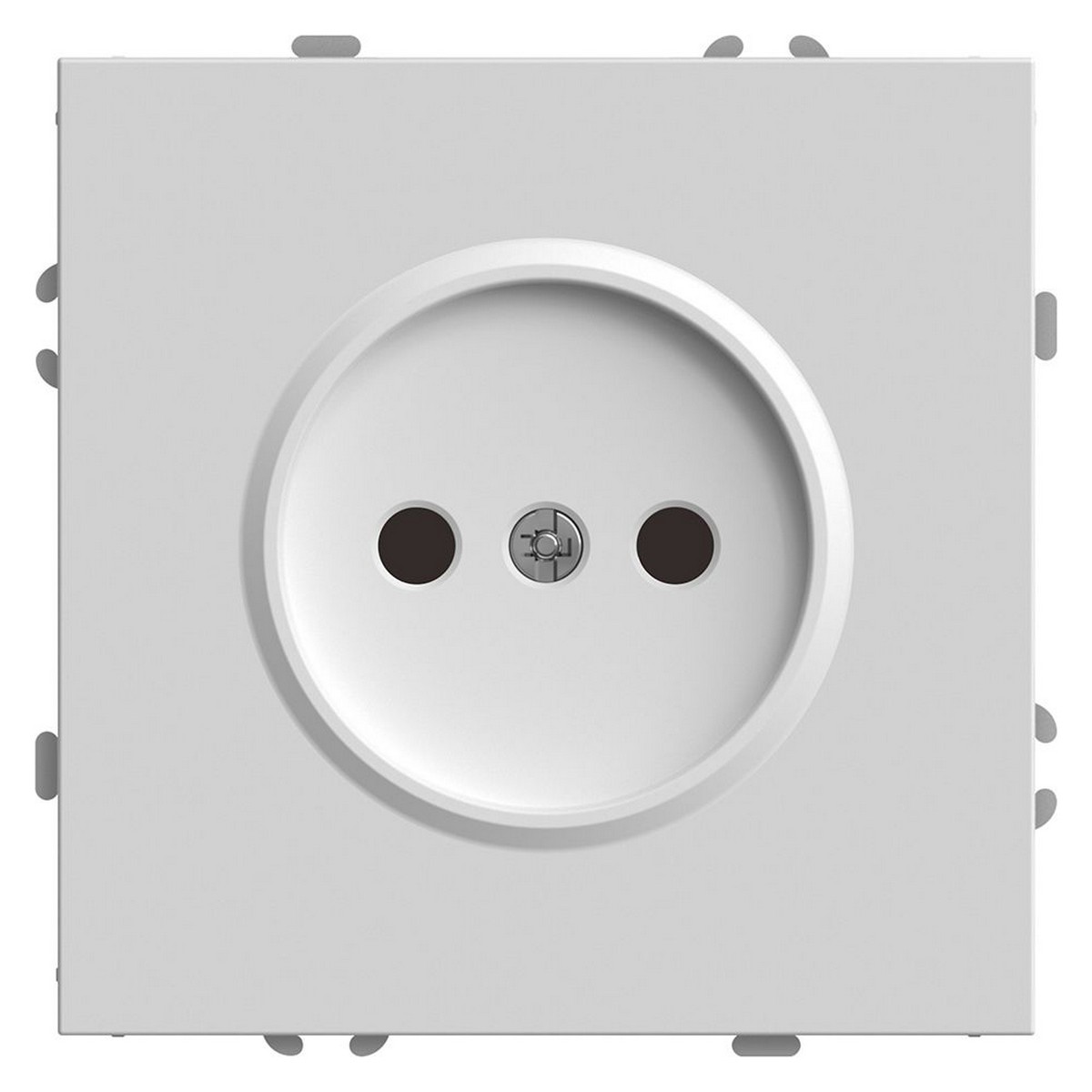 Эмили - Розетки и выключатели Stekker Розетка 1-местная с з/ш б/з самозажимной STEKKER Эмили RST16-5109-01ZK белый фарфор soft touch 50234