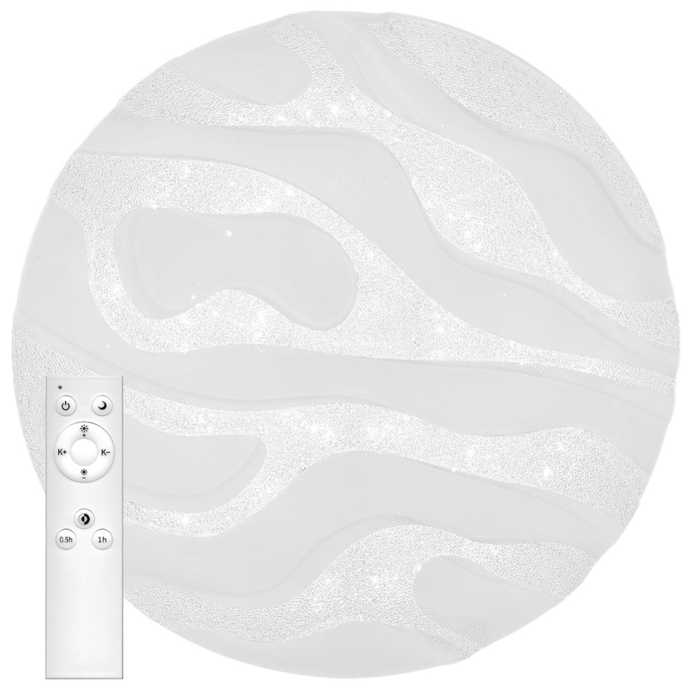 Управляемые светодиодные светильники и люстры Светодиодный управляемый светильник накладной Feron AL5450 тарелка 60W 3000К-6500K белый 29718