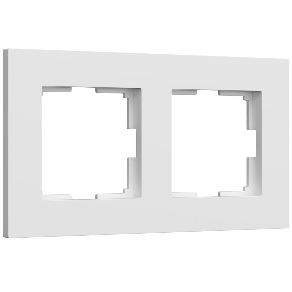 Рамки Werkel Slab Рамка Werkel на 2 поста Slab (белый матовый) W00229610