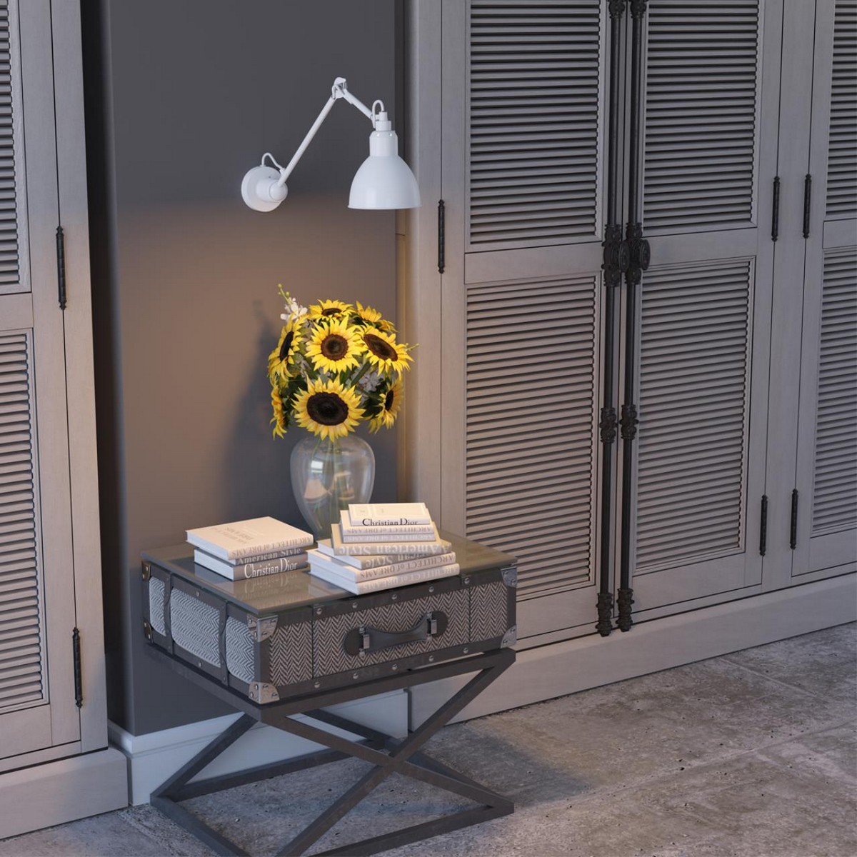 Накладные светодиодные светильники Настенный светильник на кронштейне ODEON LIGHT 4126/1WD ARTA 