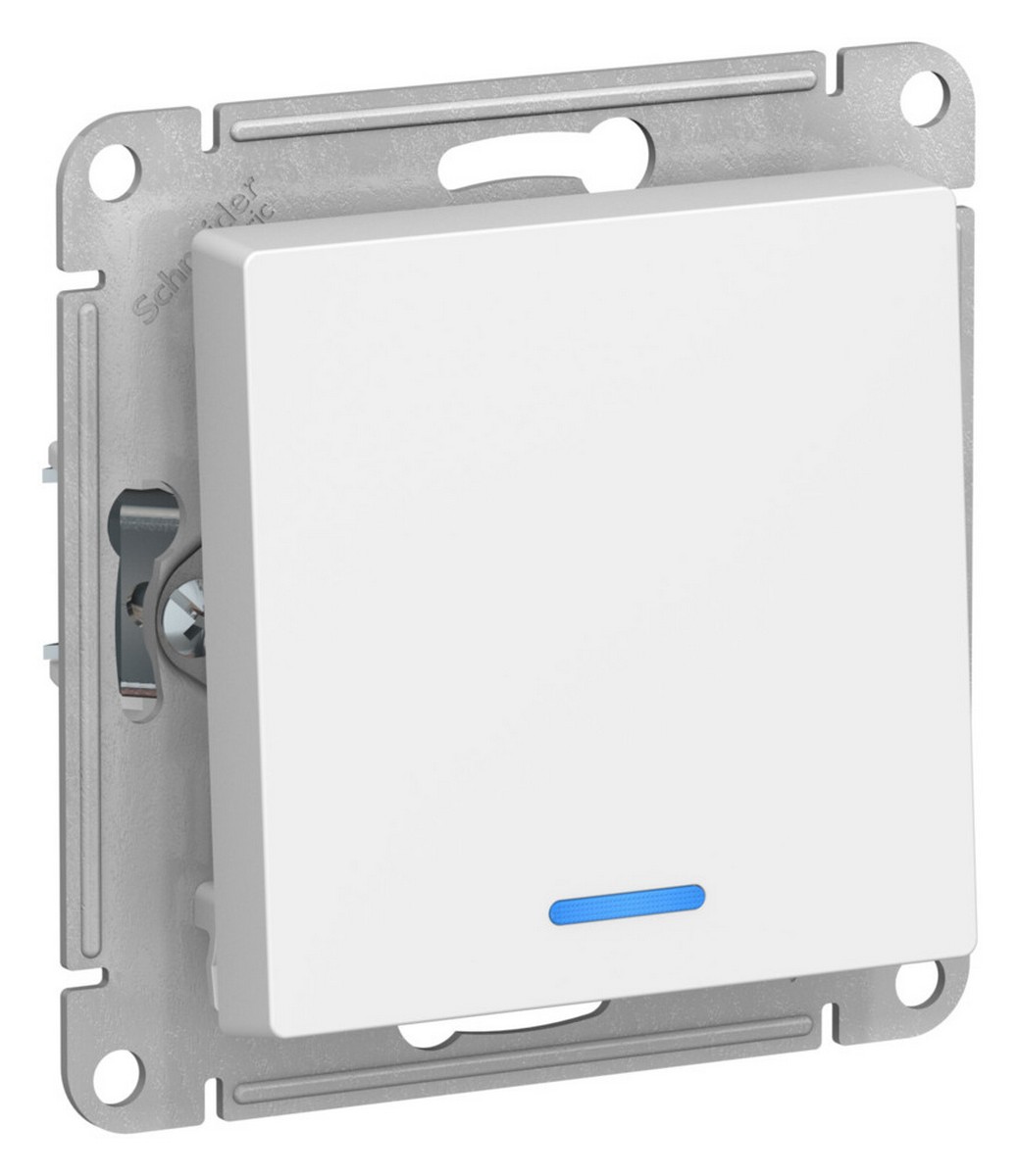 AtlasDesign Лотос Выключатель Systeme Electric AtlasDesign Лотос 1-клавишный с подсветкой, ATN001313