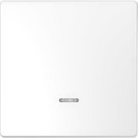 Merten D-Life Белый лотос Перекрестный однаклавишный с подсветкой Merten D-Life белый лотос