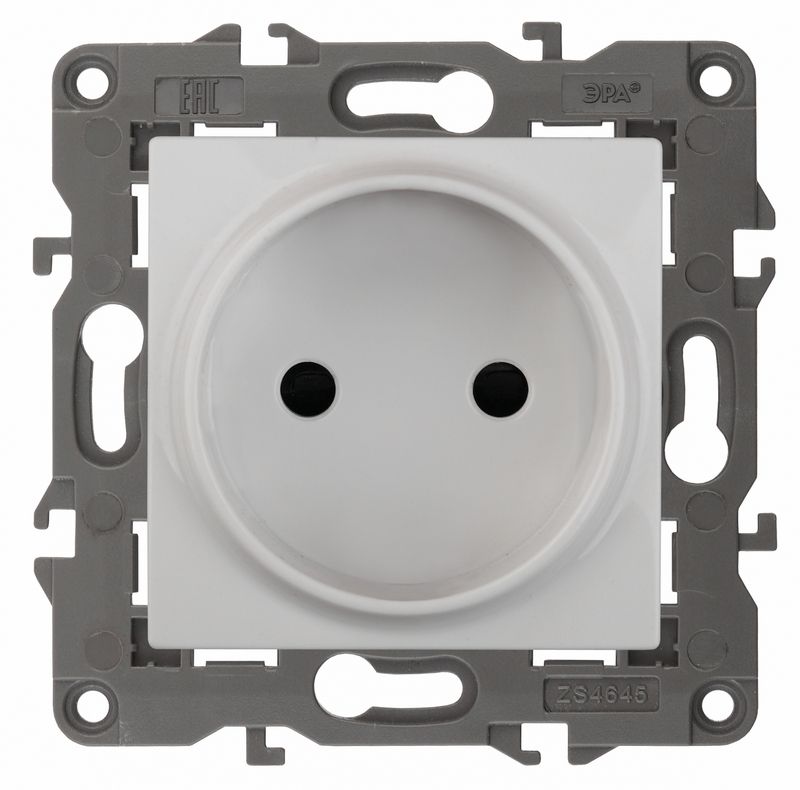 Розетки и выключаиели ЭРА Elegance Белый Розетка ЭРА Elegance Белый б/з 14-2105-01 Б0034284