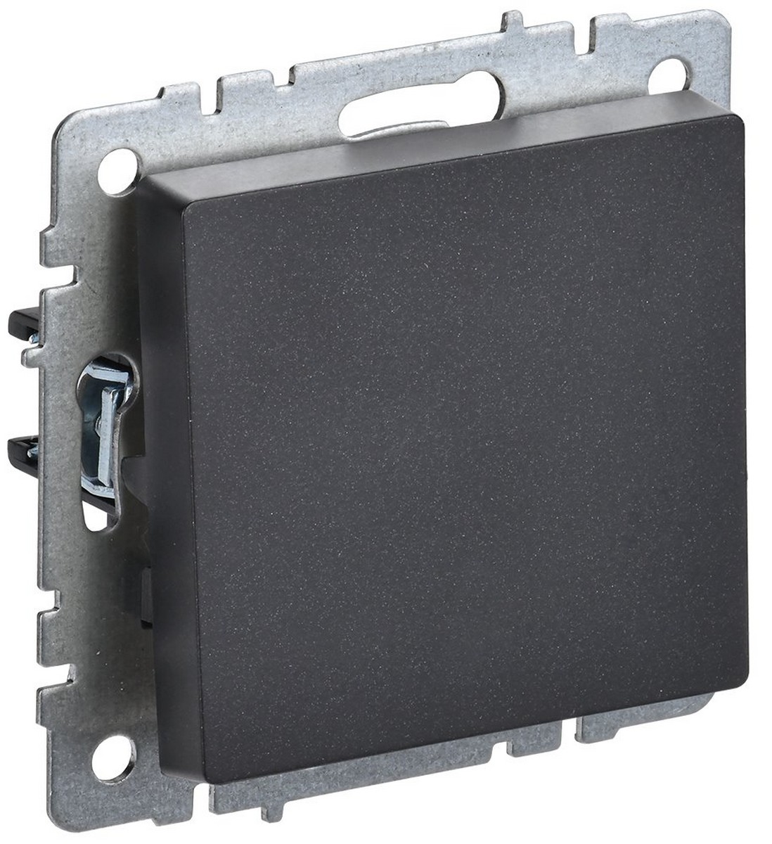 IEK Brite Черный Выключатель IEK BRITE 1-клавишный 10А ВС10-1-0-БрЧ черный BR-V10-0-10-K02