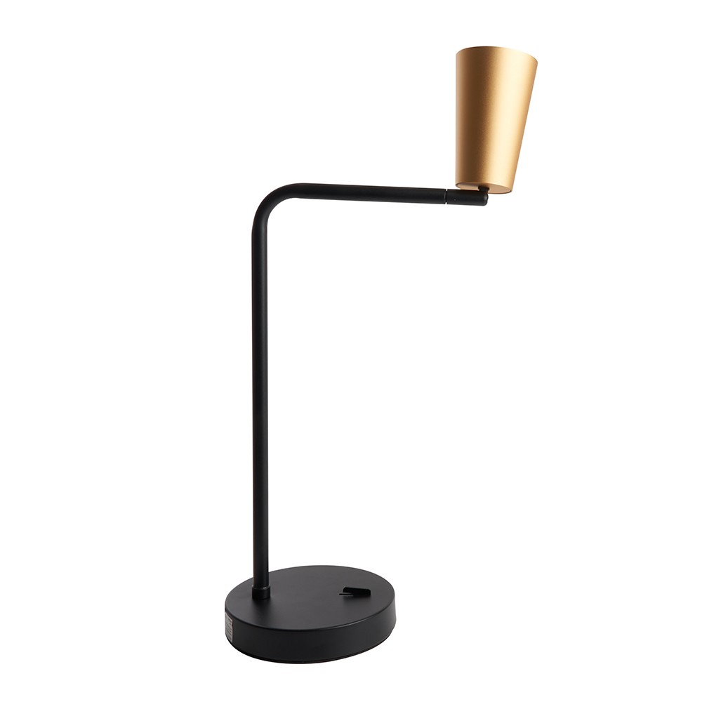 Настольные лампы Настольная лампа Feron DE185 BELL MR16 35W GU10 золото и чёрный 48426 