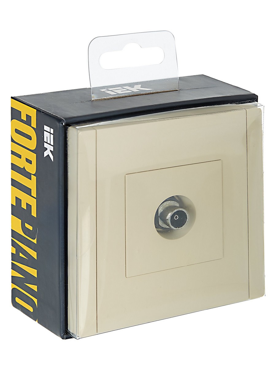 IEK FORTE&PIANO Ваниль Розетка IEK FORTE&PIANO Ваниль TV оконечная FP428