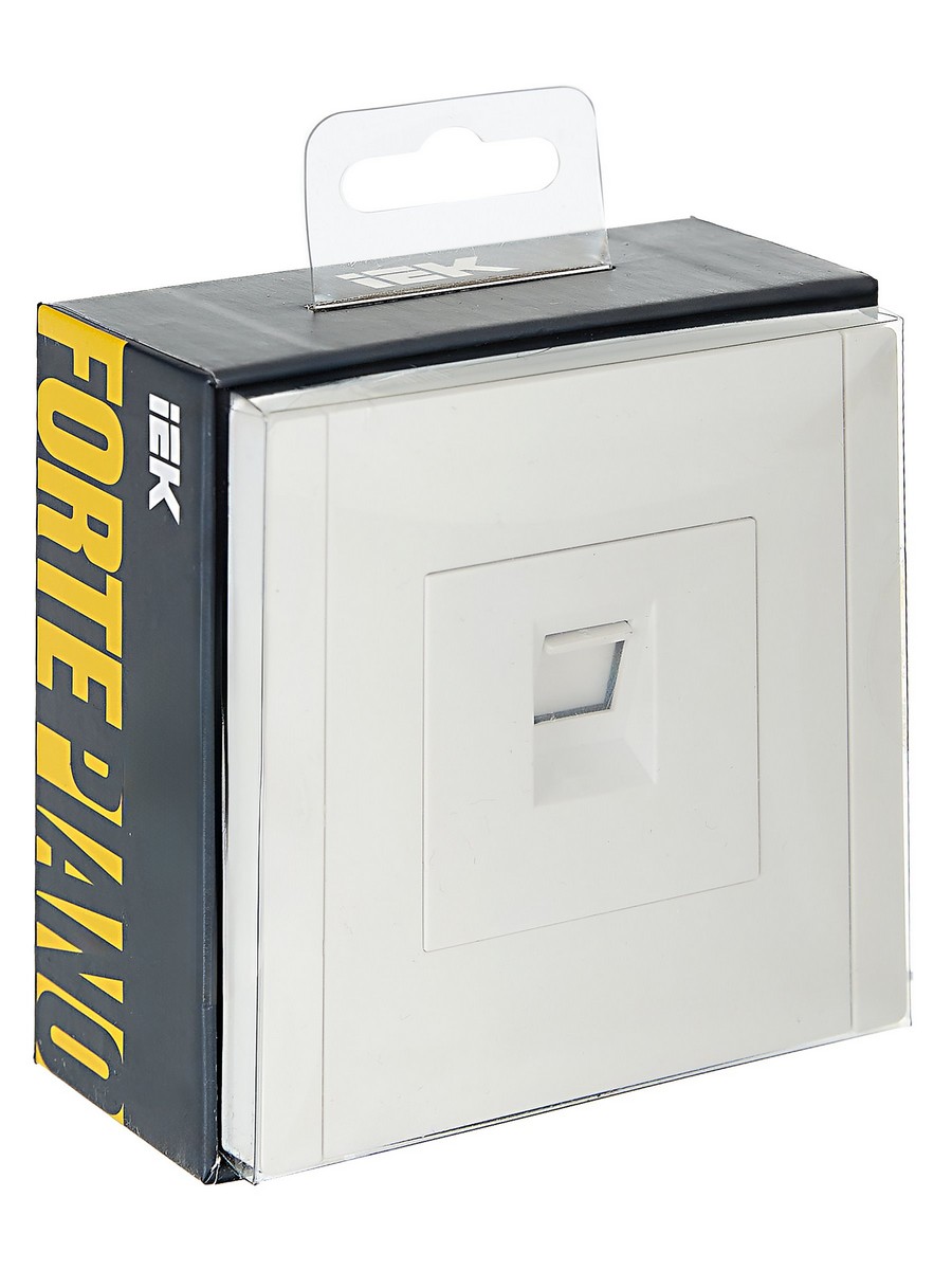 IEK FORTE&PIANO Белый Розетка IEK FORTE&PIANO Белый комп. RJ45 кат.6 FP231