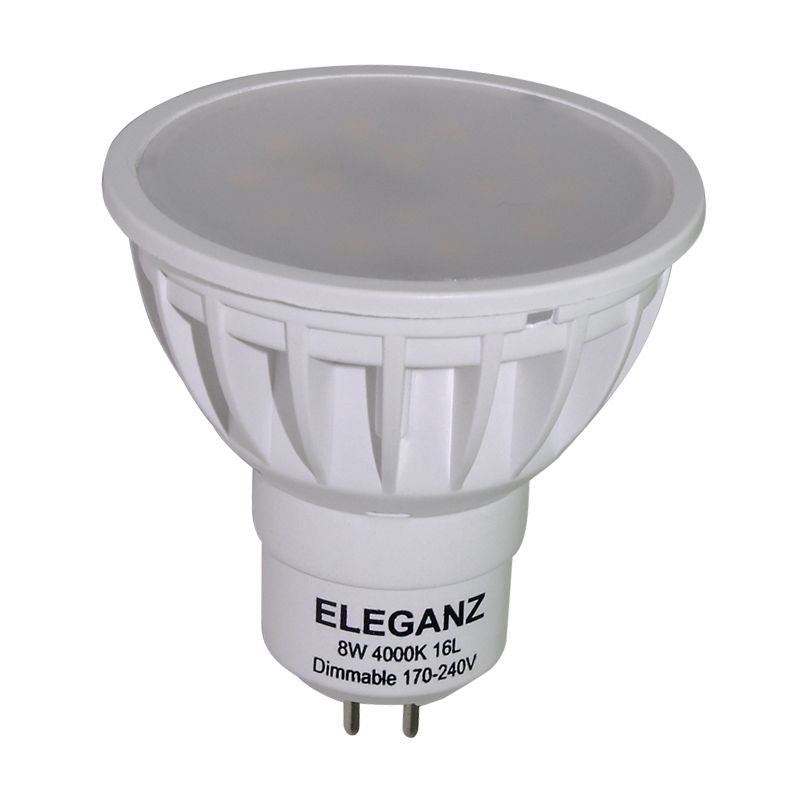 MR11/MR16/GU5.3 Лампа светодиодная Eleganz MR16 8W 2700K диммируемая
