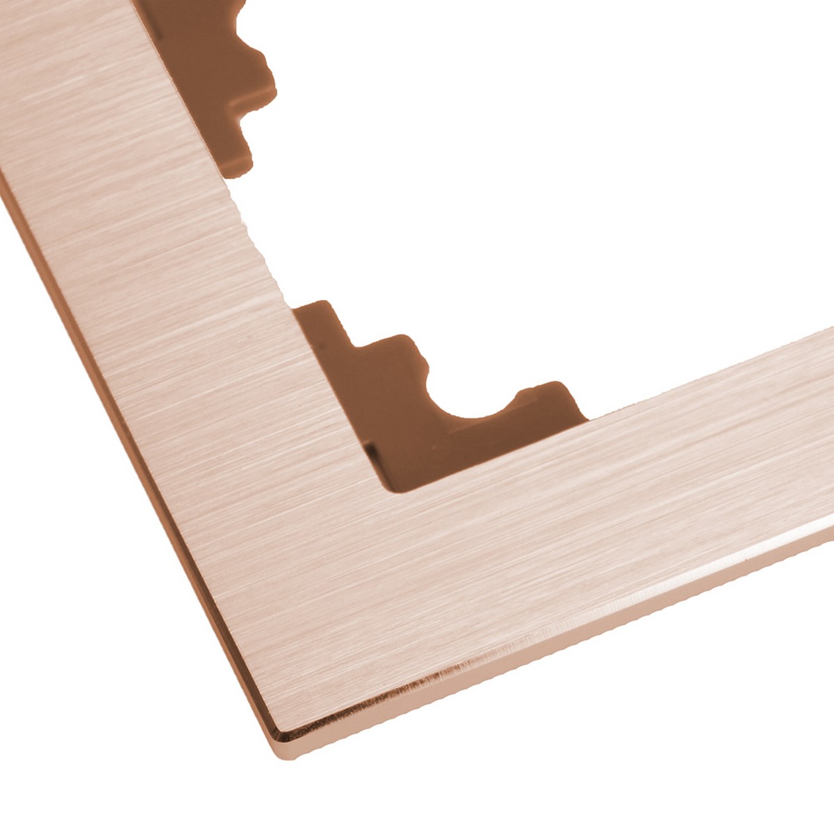 Катрин - Розетки и выключатели Stekker Рамка 1-местная металл STEKKER MFR00-7001-02 Катрин шампань 50010