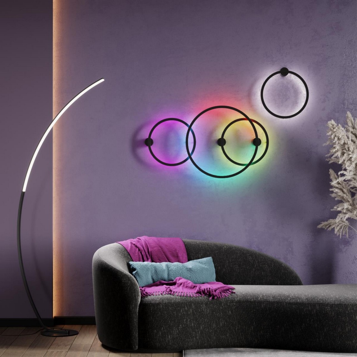 Накладные светодиодные светильники Настенный светильник ODEON LIGHT 4386/24WL OMEN 