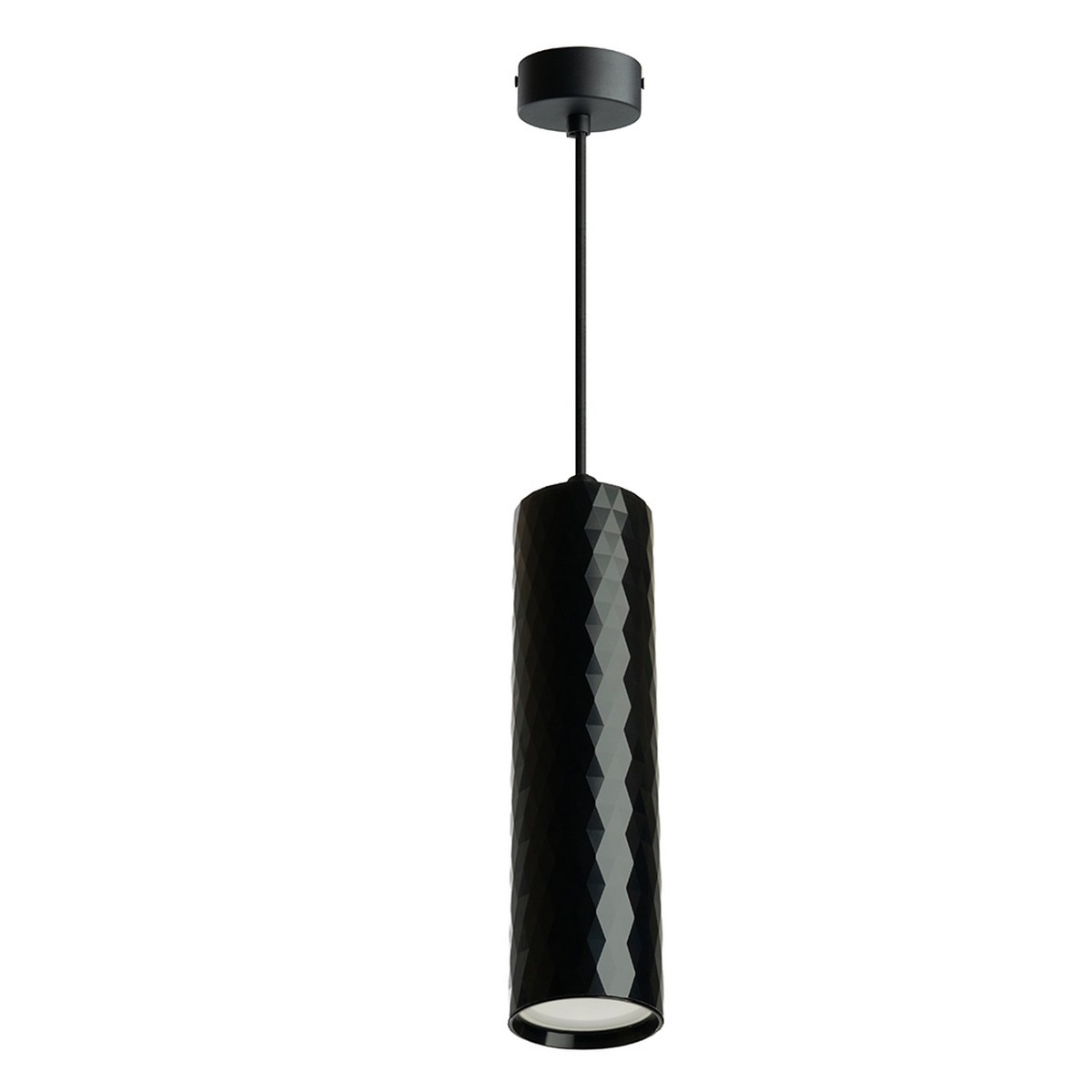 Подвесные светодиодные светильники Светильник подвесной Feron ML1888 Barrel PRISM levitation MR16 35W 230V чёрный 48670 