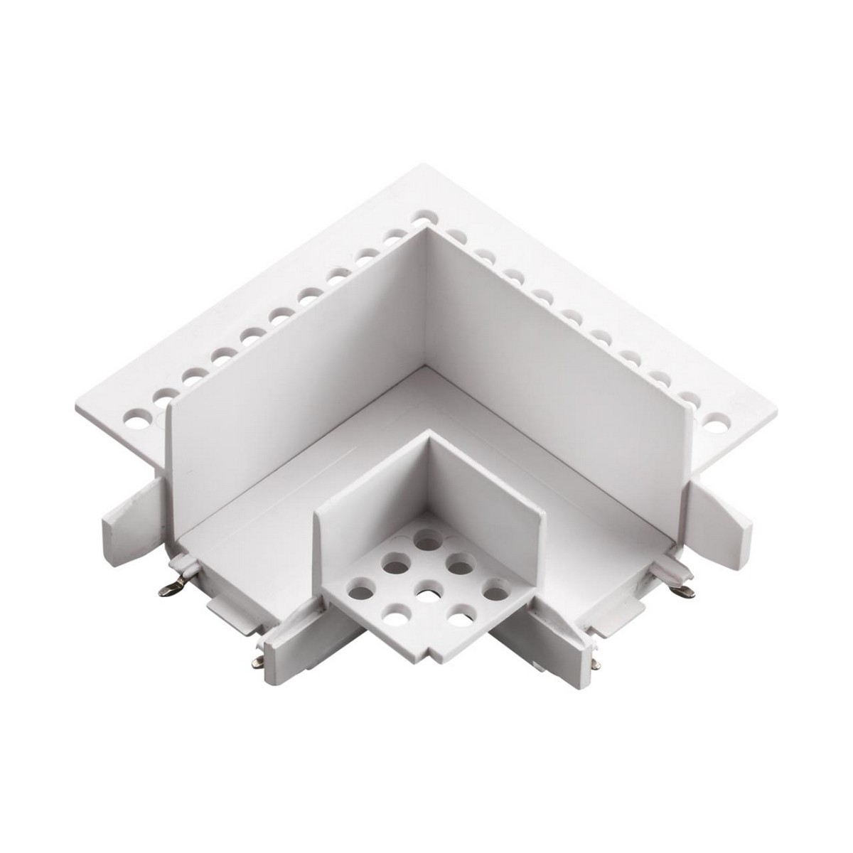 Трековые светодиодные светильники Соединитель L-образный токопроводящий для шинопровода в ГКЛ (для арт.135198; 135200) NOVOTECH 135281 SMAL