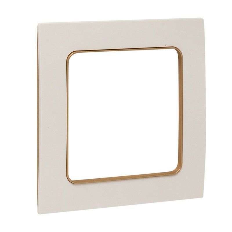 EKF Стокгольм белый Рамка 1-ая EKF PROxima Стокгольм Белый Линяя шампань  EYM-G-302-10