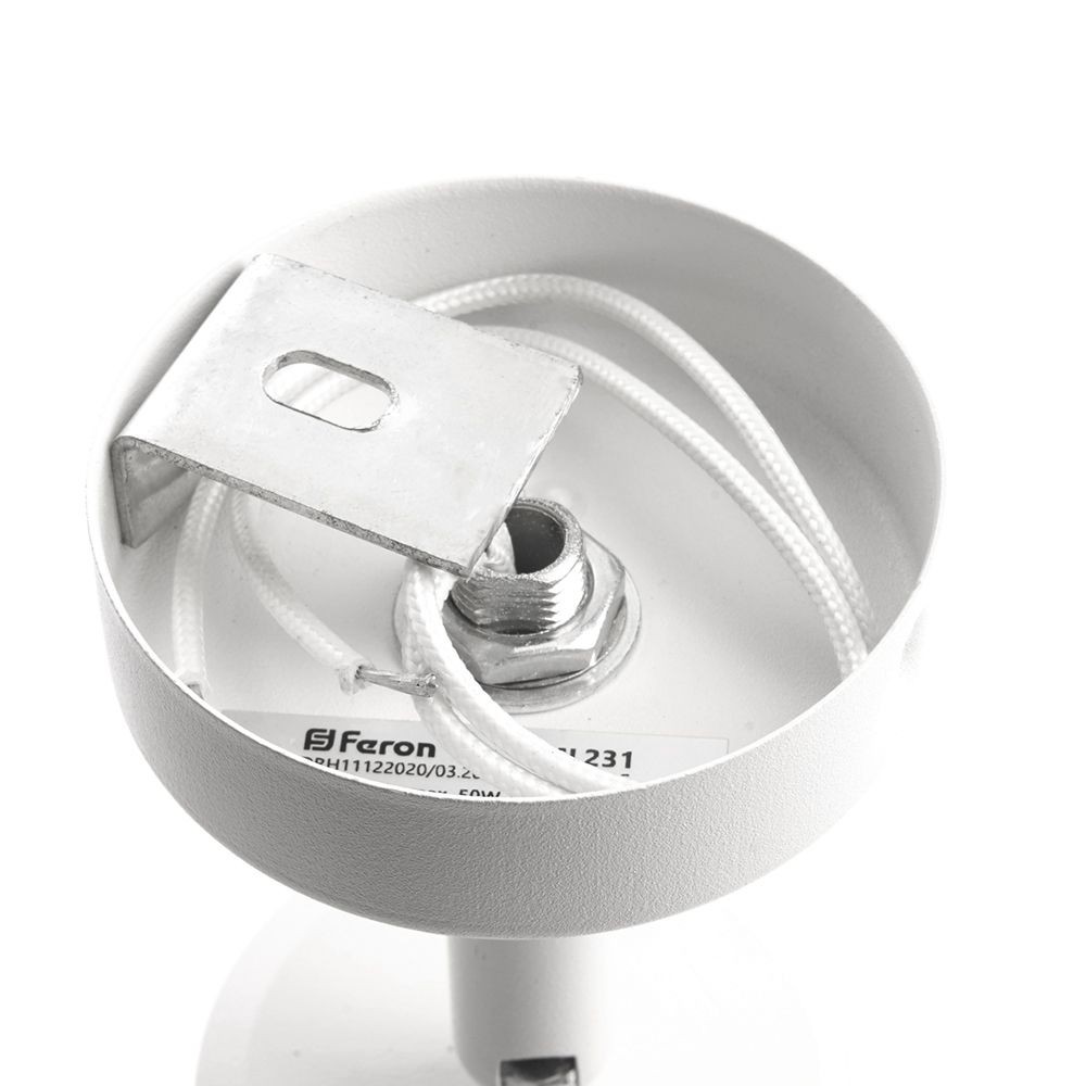 Светильники споты светодиодные Светильник спот Feron ML232 настенно-потолочный GU10 белый 41488 