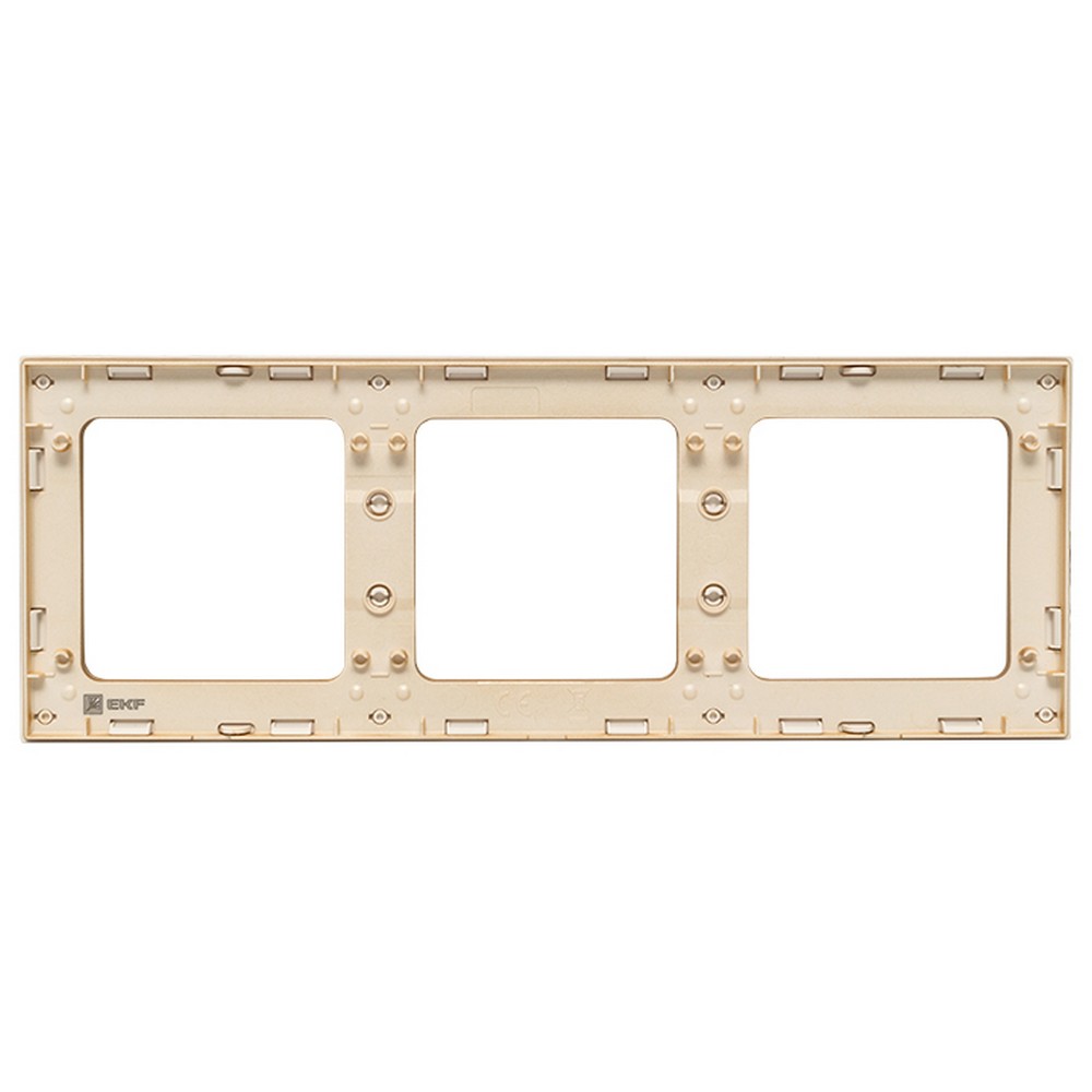 EKF Стокгольм белый Рамка 3-ая EKF PROxima Стокгольм Белый Линия шампань  EAM-G-302-20
