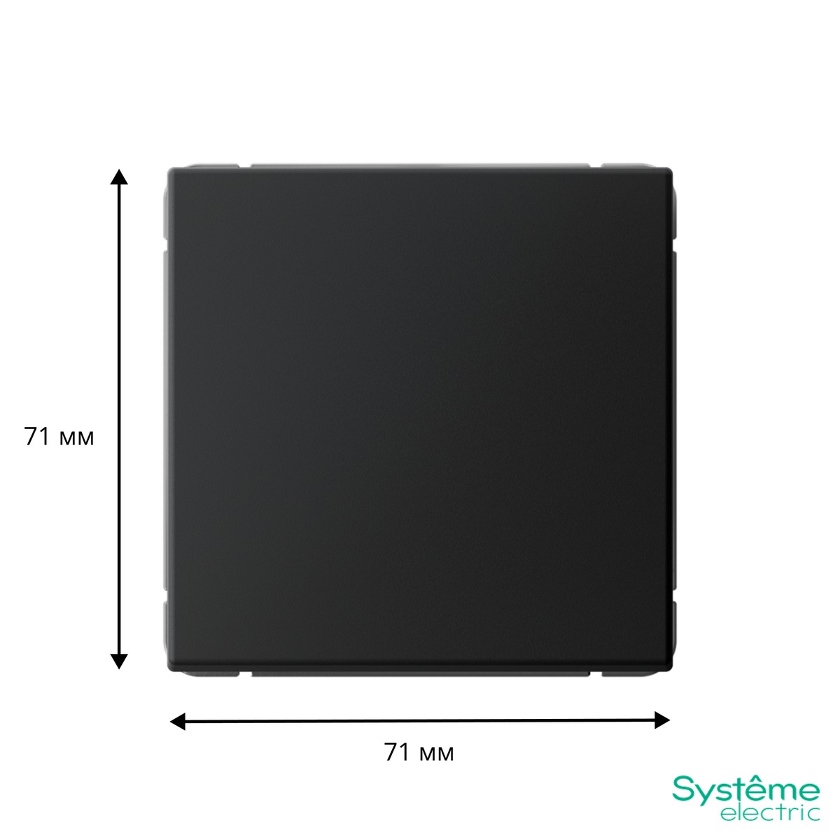 ArtGallery Карбон Выключатель Systeme Electric ArtGallery Карбон 1-клавишный кнопочный  GAL001015