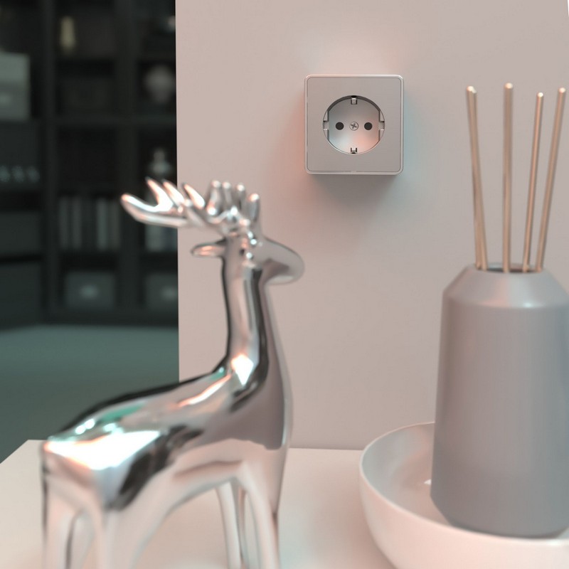 Werkel Gallant серебряный Розетка Werkel с заземлением Gallant (серебряный) W5071006