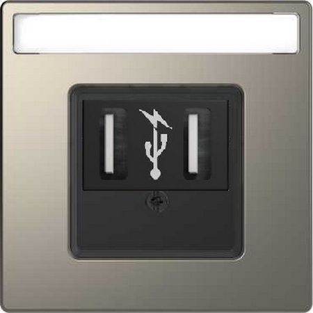 Merten D-Life Никель Зарядное устройство USB 1,4A Merten D-Life никель