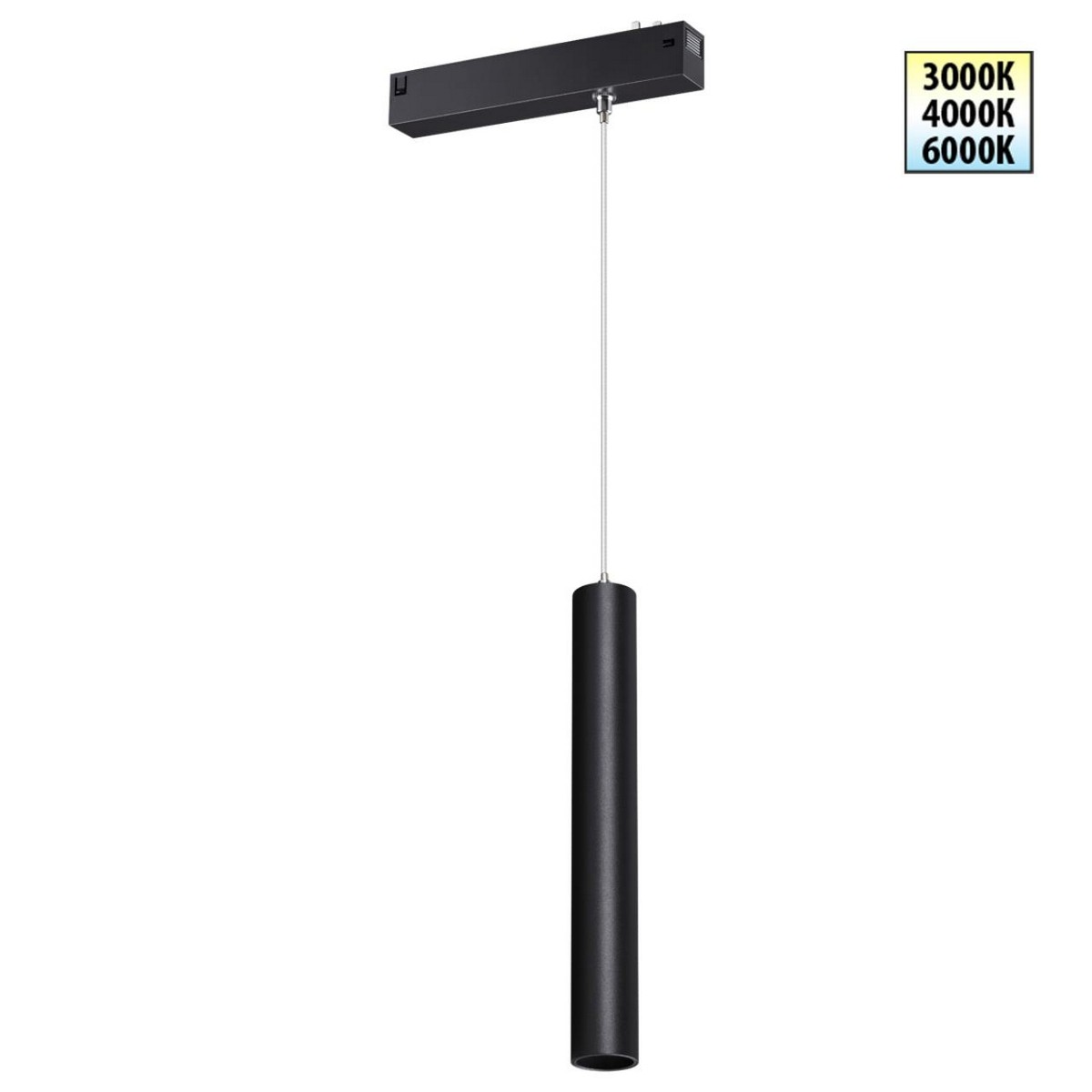 Трековые светодиодные светильники Трековый светодиодный светильник с переключателем цветовой темперетуры NOVOTECH 359963 VECTOR