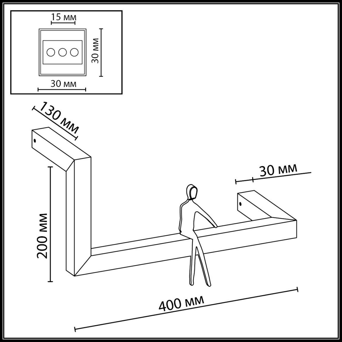 Накладные светодиодные светильники Настенный светильник ODEON LIGHT 7153/10WL GRAFIC 