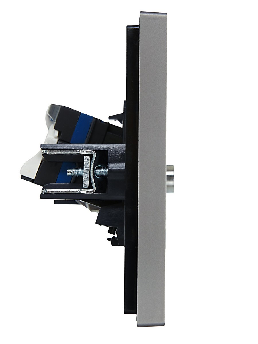 IEK FORTE&PIANO Сталь Розетка IEK FORTE&PIANO Сталь двойная TV+RJ45 кат.6 FP537