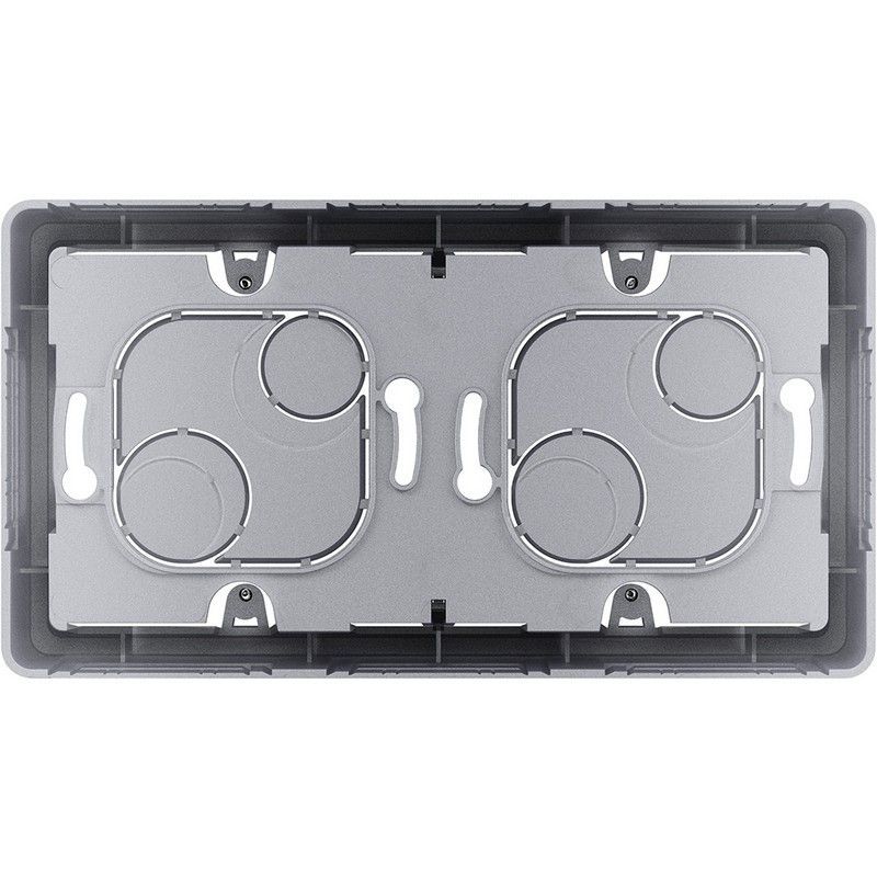 Legrand Inspiria Алюминий Коробка накладного монтажа Legrand INSPIRIA Алюминий 2 поста 673992