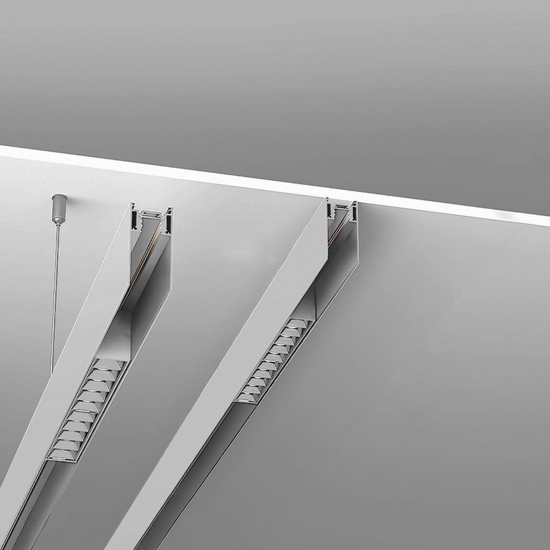 Трековые светодиодные светильники Шинопровод Feron для магнитных трековых  светильников белый 1м CABM1000 41960 