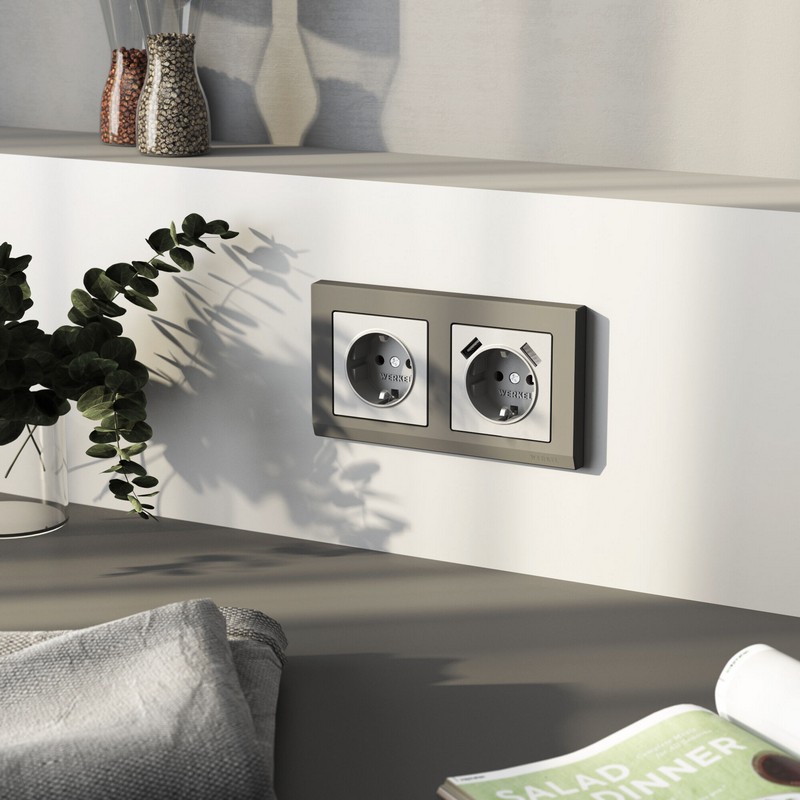 Рамки Werkel Stark Рамка Werkel на 2 поста Stark (графит матовый) W0021864