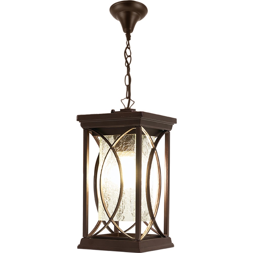 Уличные светильники на цепочке Светильник садово-парковый Feron PL652 на цепочке 60W 230V E27 коричневый 11650