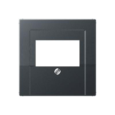 Jung Eco Profi механизмы Антрацит Розетка USB двойная Jung Eco Profi для зарядки, 2 x 700 мA, винтовой зажим, антрацит матовый антраци