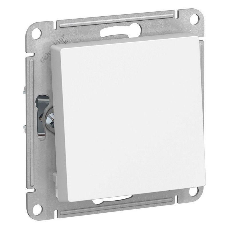AtlasDesign Белый Переключатель 1-клавишный, Systeme Electric AtlasDesign белый сх.6, ATN000161