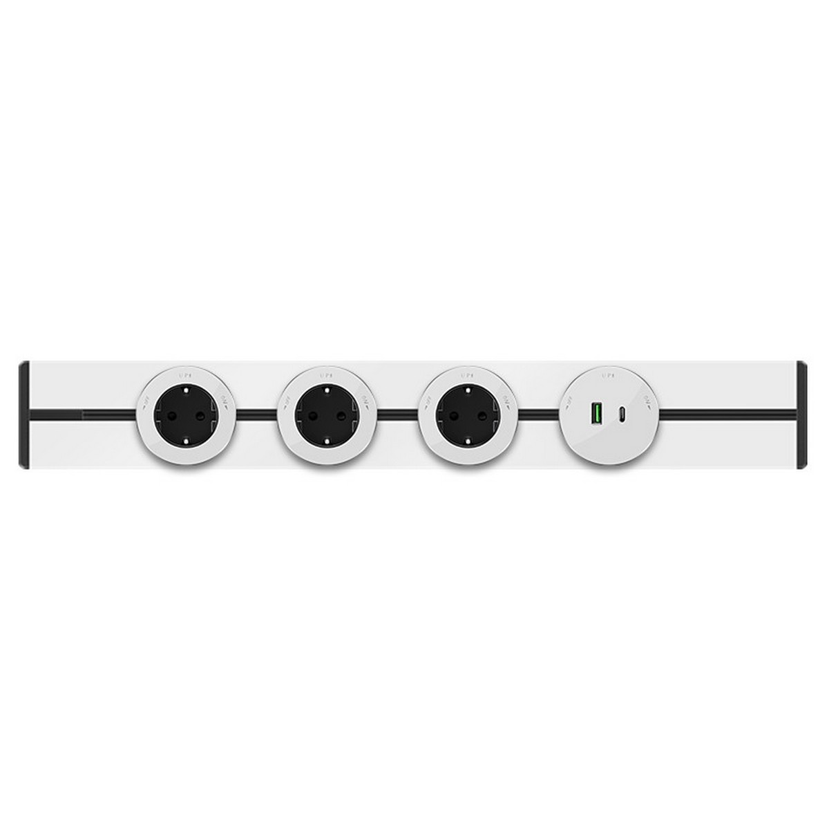 MultiTrack - Розетки и шинопровод Шина Systeme Electric MultiTrack Белая скрытой установки трековой системы 120 см MTK11012W