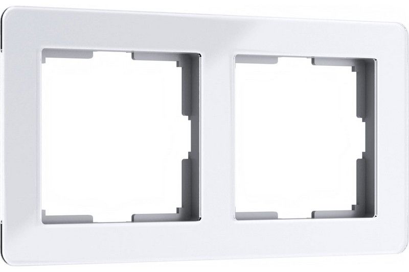 Рамки Werkel Acrylic Рамка Werkel на 2 поста Acrylic белый W0022701