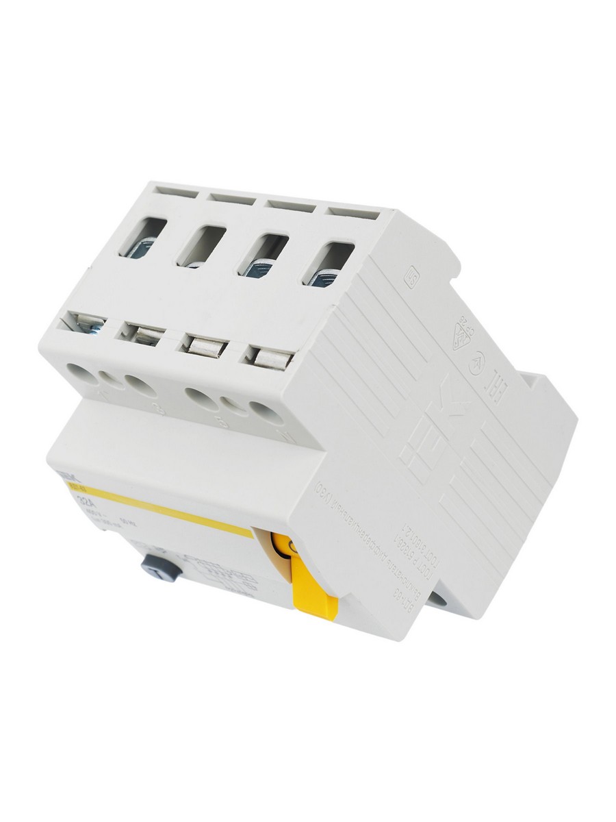 IEK Выключатель дифференциальный IEK KARAT ВД1-63 (УЗО) 4Р 32А 300мА MDV10-4-032-300 