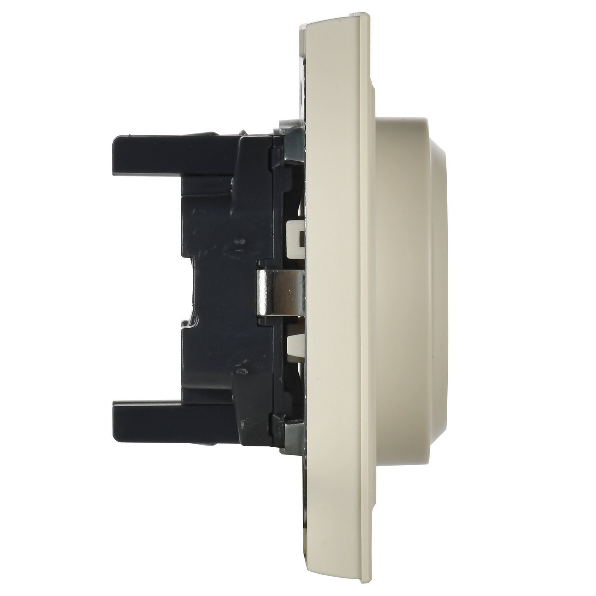 IEK Brite Бежевый Розетка IEK BRITE 2-ая с/з без шторок 16А в сборе РС12-3-БрКр бежевый BR-R21-16-K10-F