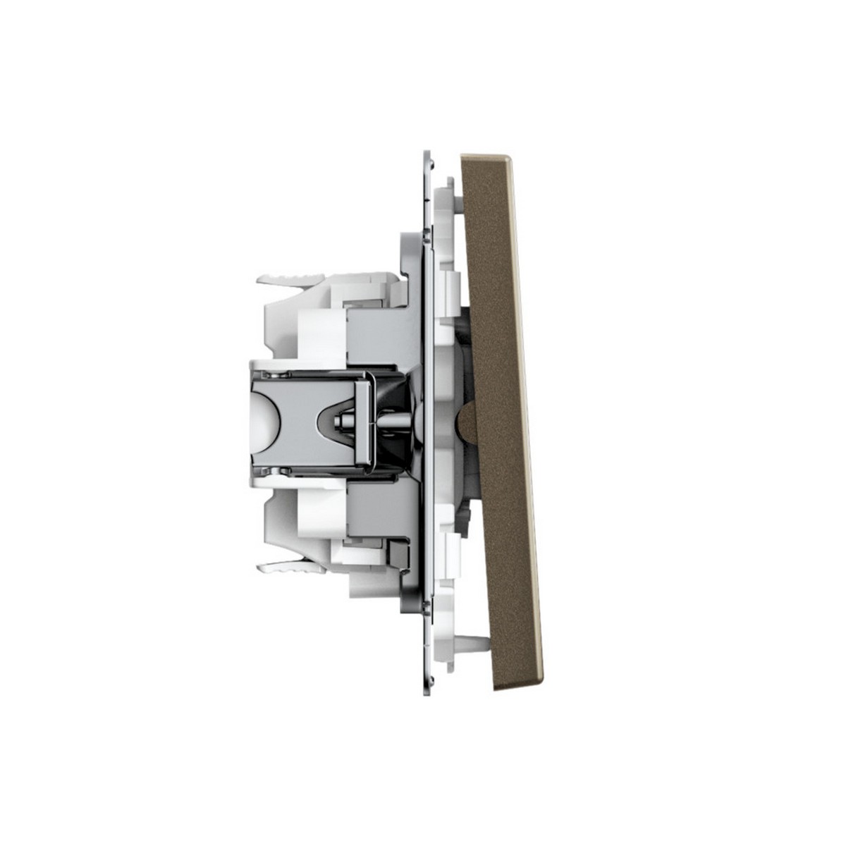 ArtGallery Мокко Выключатель SE ArtGallery Мокко 2-клавишный для жалюзи быстрозажим. клем. GAL000619S