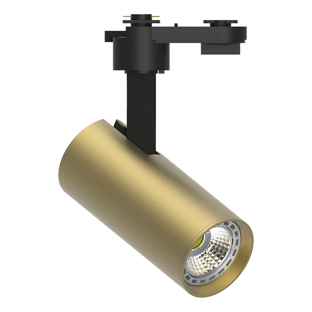 Трековые светодиодные светильники Светильник Feron AL195 трековый однофазный на шинопровод под лампу GU10 золото 48716