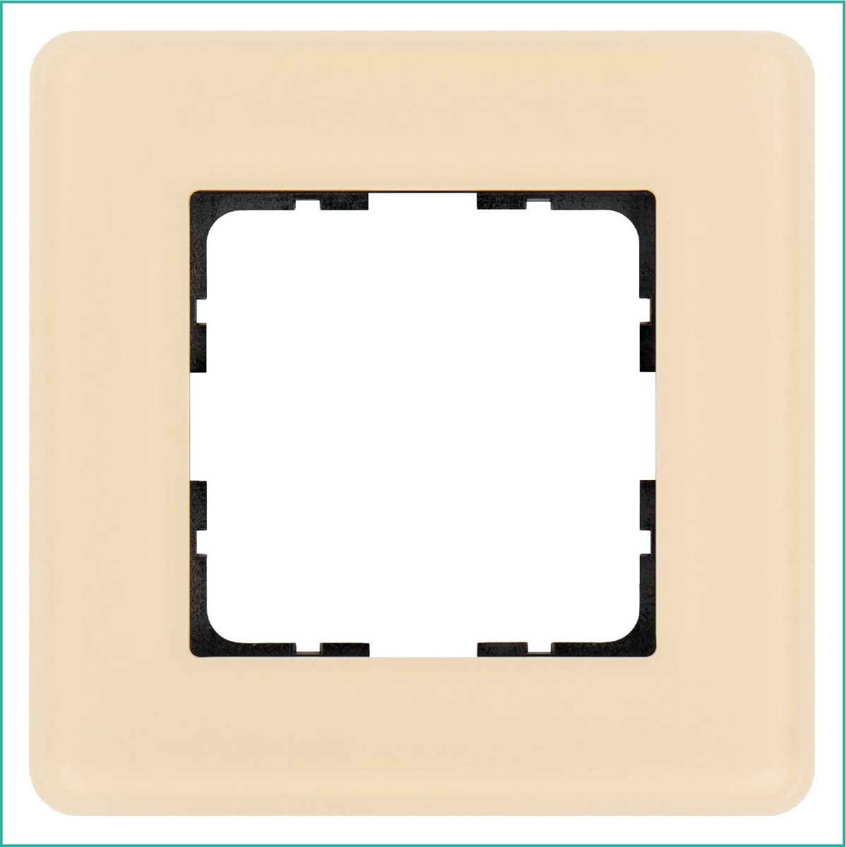 JASMART G - розетки и выключатели Рамка JASMART 1-постовая стекло матовое Тауп GLASS G1001GT-RM