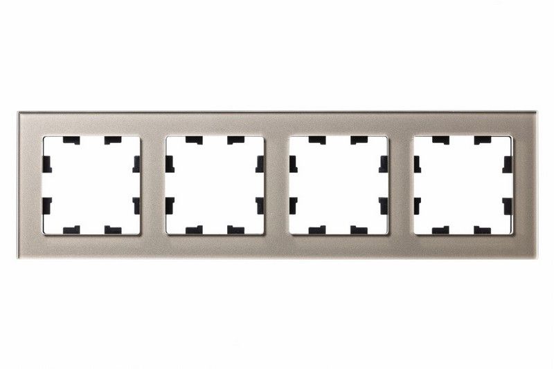 AtlasDesign Рамки Nature Рамка Systeme Electric AtlasDesign Nature Стекло шампань 4-ая ATN320504