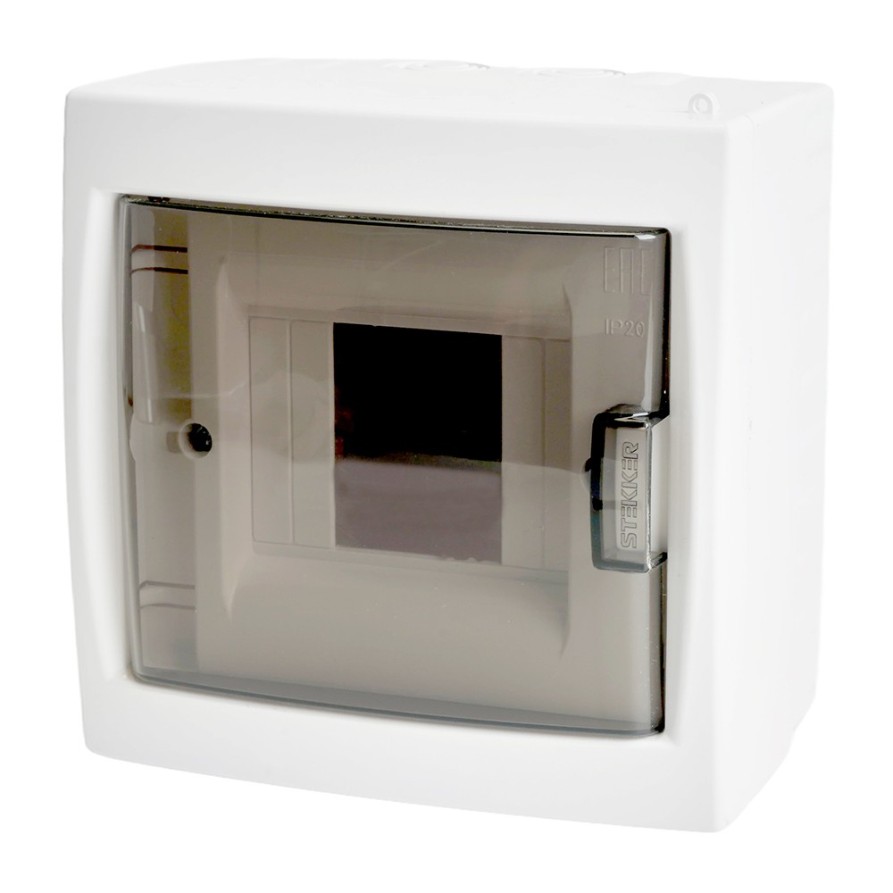 Пластиковые боксы и щиты Stekker Бокс настенный STEKKER EBX50-3/04-20 4 модуля пластик серия Standart 49633